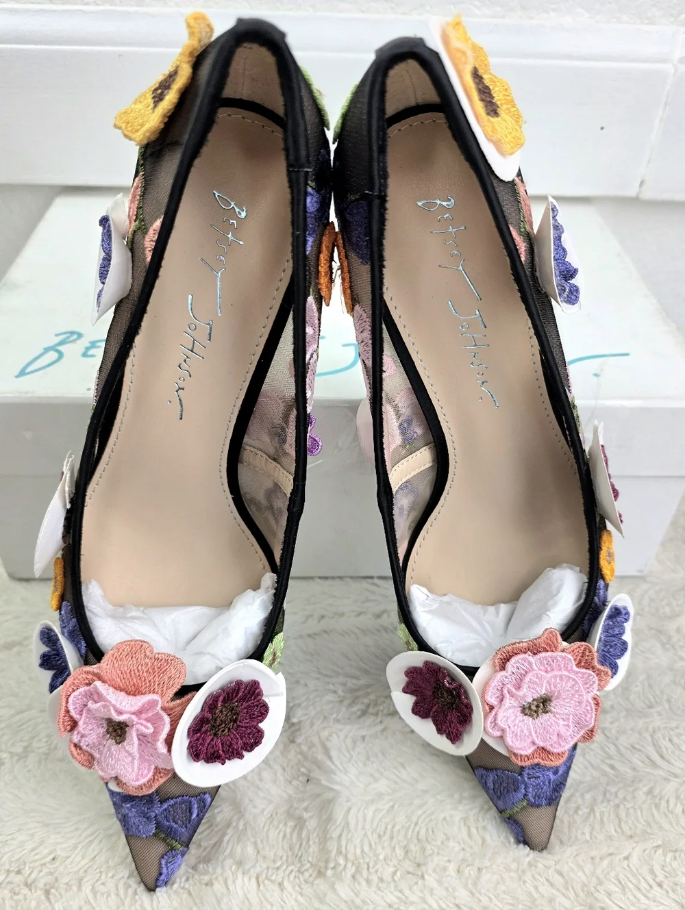 Betsey Johnson SB-Aimey 3-D Floral Pumps - Picture 9 of 11